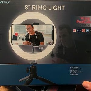 8” ring light never opened